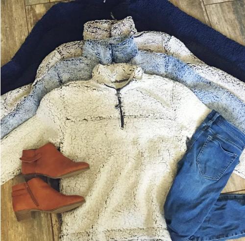 Sherpa Pullovers – Only $32.99!