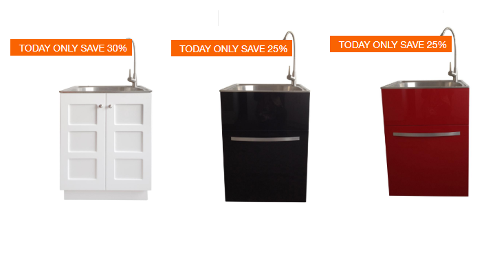 Home Depot: Take Up to 30% off Select Utility Sinks with Cabinets! Today, August 8th Only!