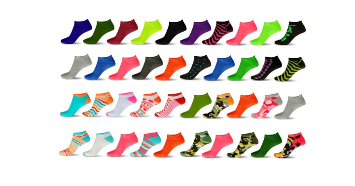Women’s No-Show Ankle Socks (20 Pair Mystery Set) Only $17.49 Shipped!