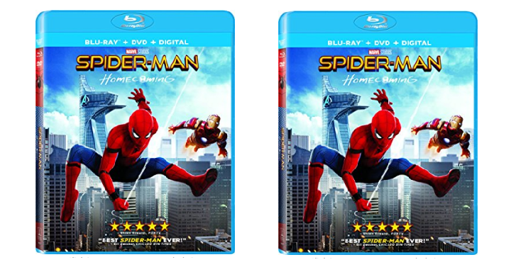 Spider-Man: Homecoming on 3D Blu-ray + Blu-ray + Digital Only $13.80!