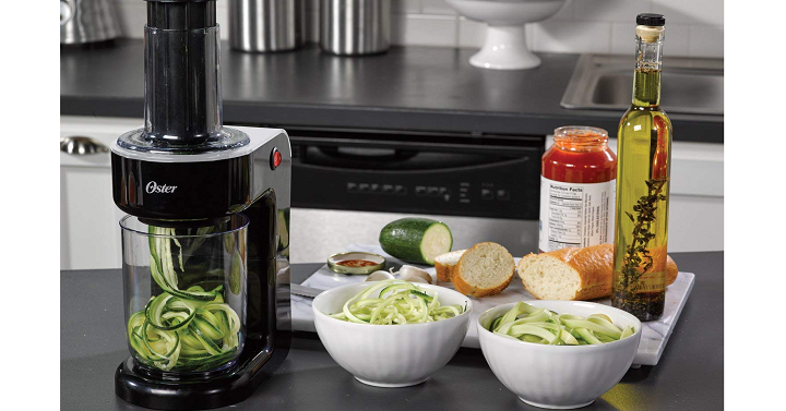 Oster Electric Spiralizer with 2 Spiralizer Blades Only $29.99! (Reg $49.99)