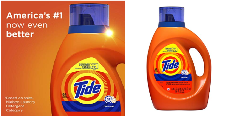 Tide HE Turbo Clean Liquid Laundry Detergent 100 oz Only $8.97!