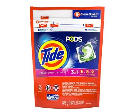 Tide Pods Detergent, Coral Blast (35 Count) – Only $6.99!