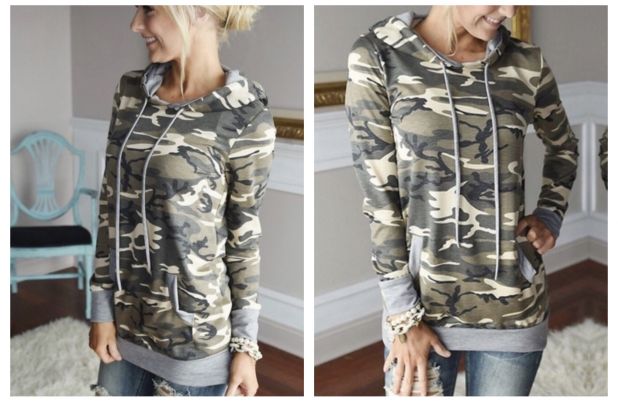 Carlie Camo Hoodie Only $19.99!
