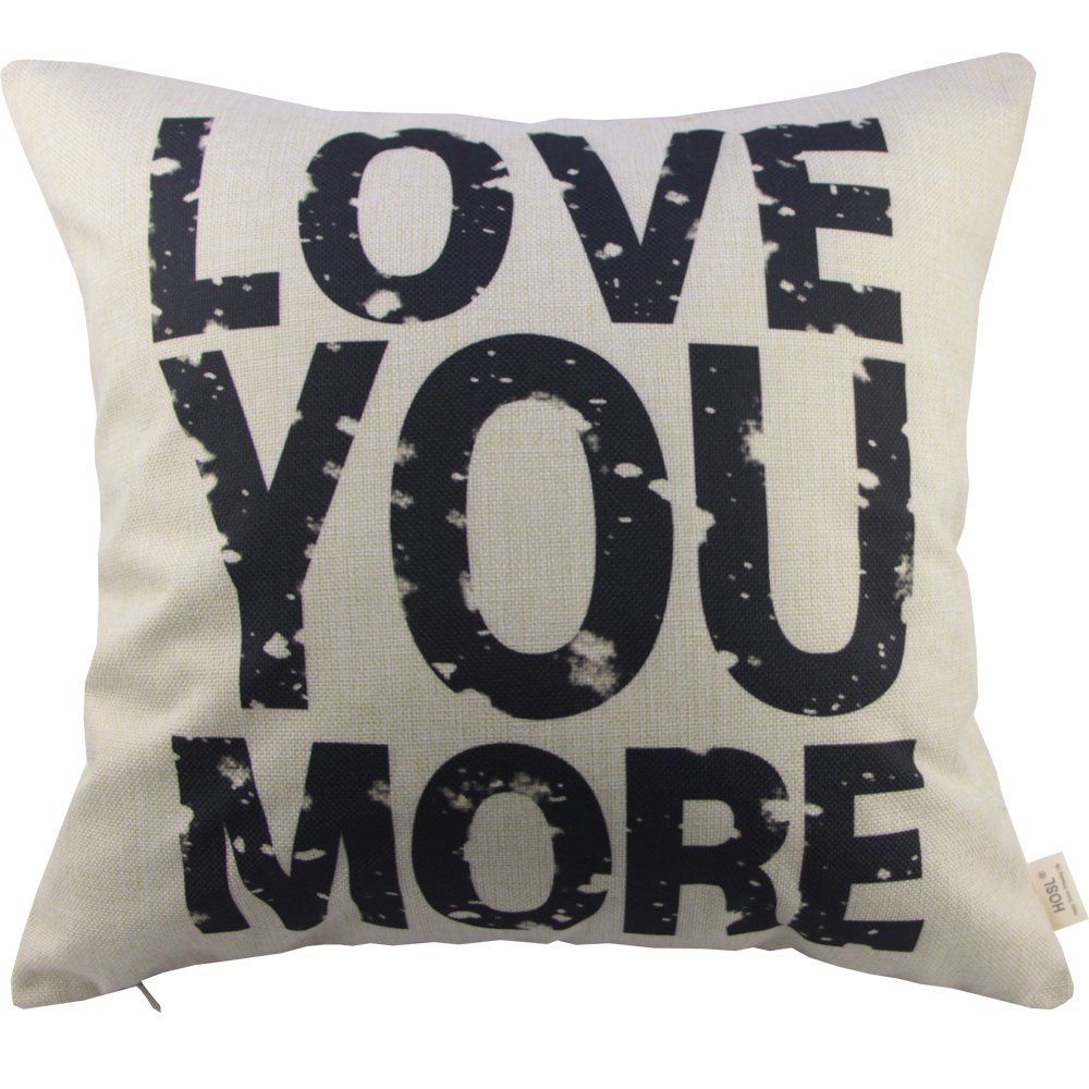 Love You More Pillow Cover Only $1.15!