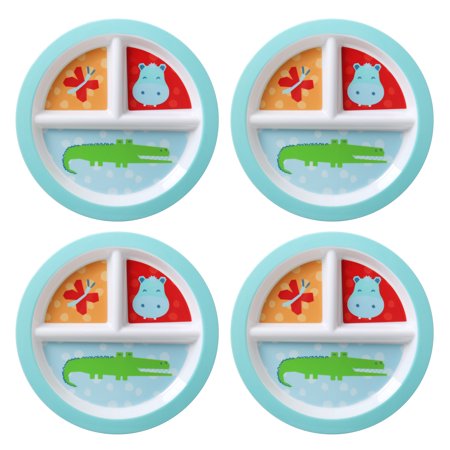 Mainstays Kids’ Divided Plates, 4-pack Only $3.99!