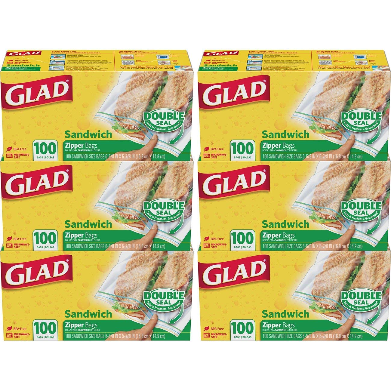 Get 600 Glad Zipper Food Storage Sandwich Bags For Only $12.91!