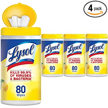 FOUR Lysol Disinfecting Wipes, 80-ct—$9.10!