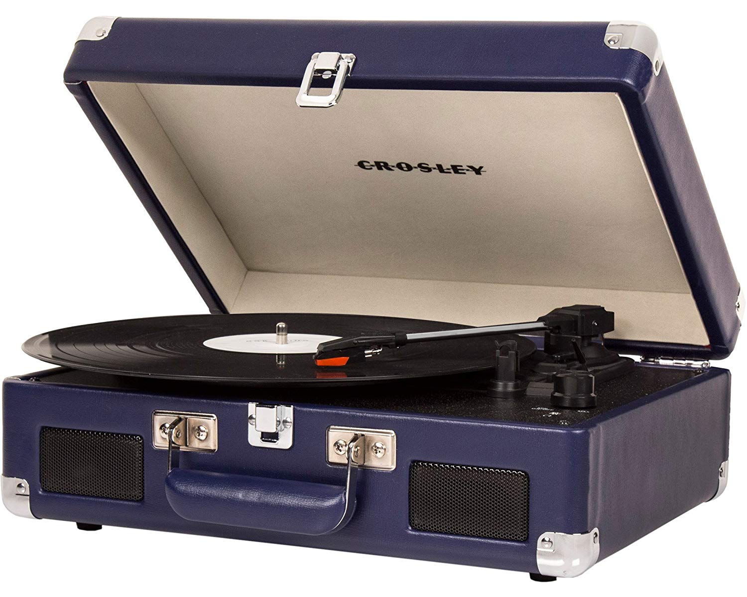 1byone Belt-Drive 3-Speed Stereo Turntable with Built in Speakers – Just $39.99!