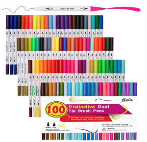 100 Dual Tip Brush Pens Just $21.83! (Reg. $69.99)