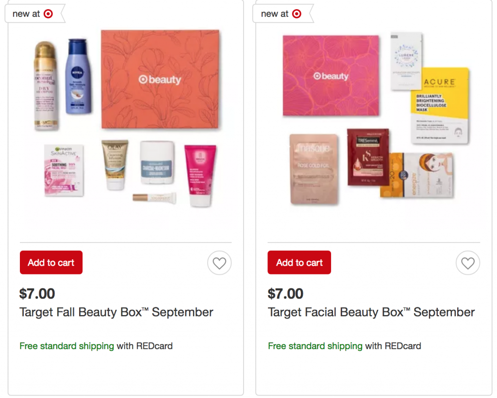 Target: Women’s Fall & Facial September Beauty Boxes Just $7.00!