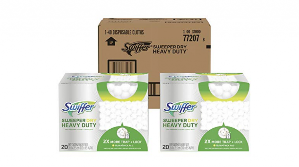 Swiffer Sweeper Heavy Duty Dry Sweeping Cloths 40-Count Just $5.10 As Add-On!