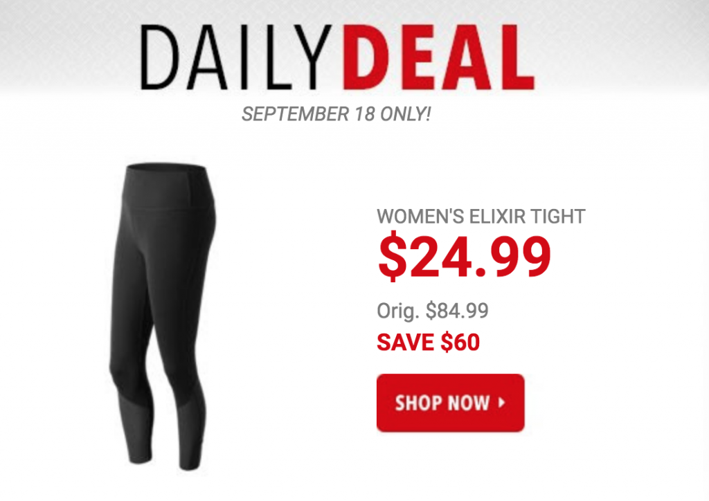 Women’s New Balance Elixir Tights Just $24.99 Today Only! (Reg. $84.99)