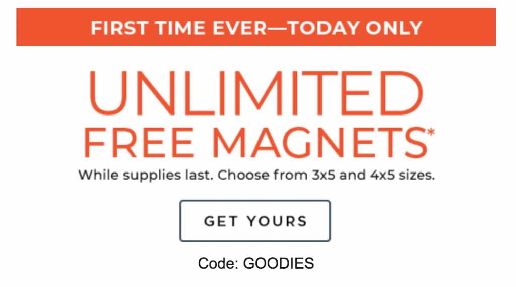 RUN! Unlimited FREE Magnets From Shutterfly! Just Pay Shipping!