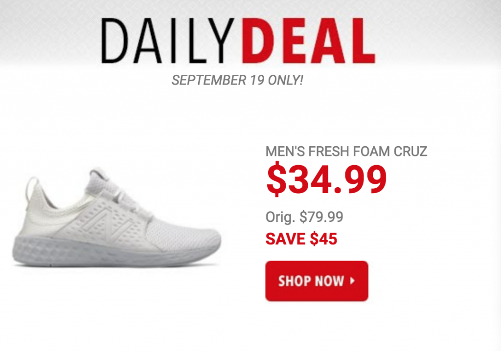 New Balance Men’s Fresh Foam Cruz Sneakers Just $34.99 Today Only!
