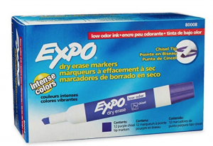 EXPO Low-Odor Dry Erase Markers Purple 12-Count Just $7.12! (Reg. $17.19)