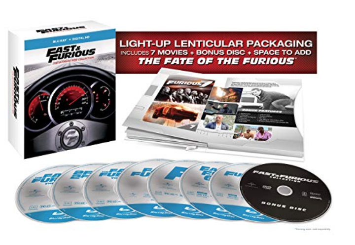 Fast & Furious: The Ultimate Ride Collection 1-7 Blu-Ray Limited Edition Box Set Just $26.99!