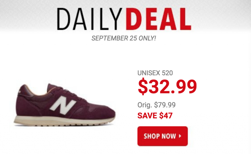 New Balance Unisex 520 Sneakers Just $32.99 Today Only! (Reg. $79.99)