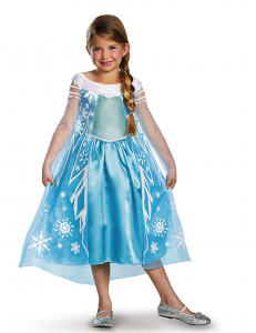 Disney Frozen Elsa Deluxe Costume, Size 10-12 Just $6.44!
