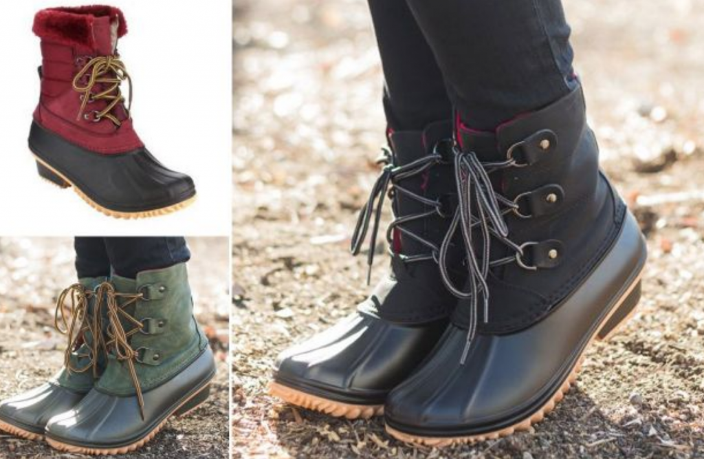 Cute Lace-Up Duck Boots Just $27.99! (Reg. $69.99)