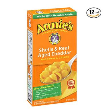 Annie’s Macaroni and Cheese, Shells & Aged Cheddar Mac and Cheese (Pack of 12) – Only $10.88!