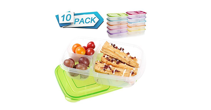 Set of 10 Bento Lunch Box Containers – Just $13.99!