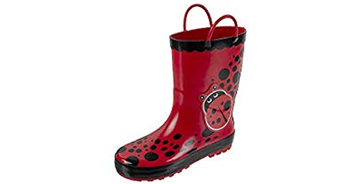 Rainbow Daze Rain Boots for Kids with Easy-on Handles – Just $16.49!