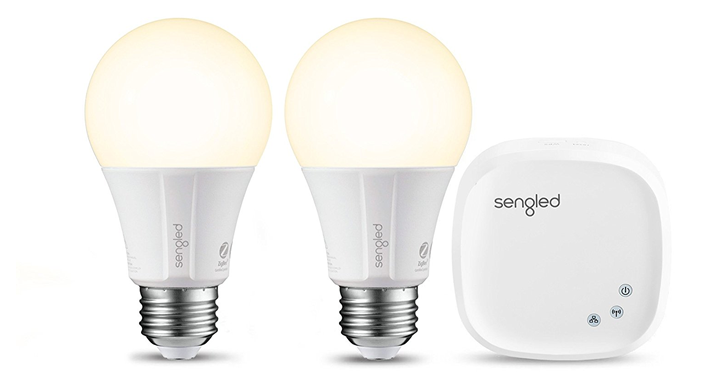 Sengled Element Classic Smart LED Light Bulbs Starter Kit (2 A19 bulbs + hub) – Just $27.99!