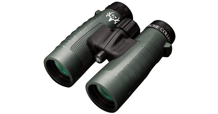 Bushnell Binocular Bundle: Trophy XLT 10×42 Binoculars (Bone Collector Edition) + Deluxe Binocular Harness – Just $76.99!