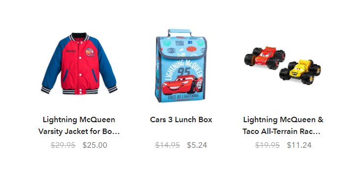 Disney: Save up to 40% off Cars Toys, Clothing and More!