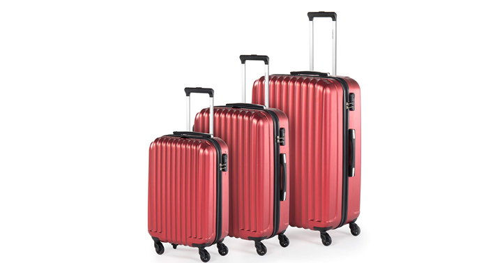 Compaclite Rome 3 Piece Luggage Set Lightweight Spinner Suitcases – Just $59.00!