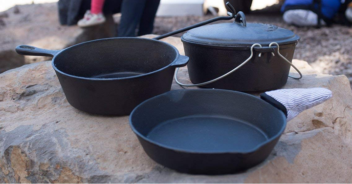 Stansport Cast Iron Set Pre Seasoned Only $35.20 Shipped!