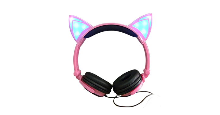 Cat Ear Headphones with Glowing Lights – Just $16.99!