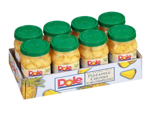 Dole Pineapple Chunks, 23.5 Ounce Jars (Pack of 8) – Only $11.88!