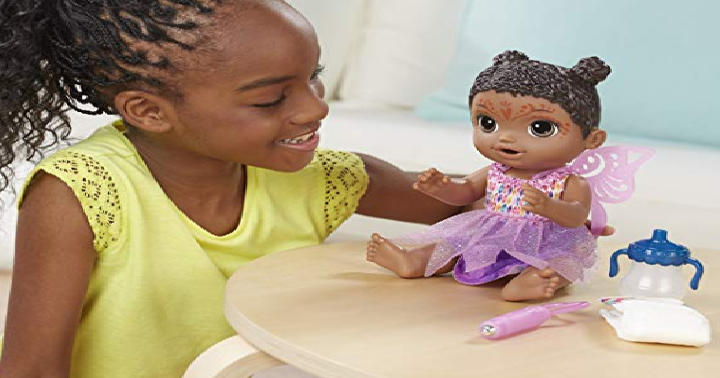 Baby Alive Face Paint Fairy Doll- African American OR Blonde Only $9.29!