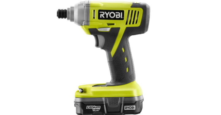 Ryobi 18-Volt Cordless Lithium-Ion 1/4 in. Hex Impact Driver w/ 1.3 Ah Battery and Charger Only $49 Shipped!
