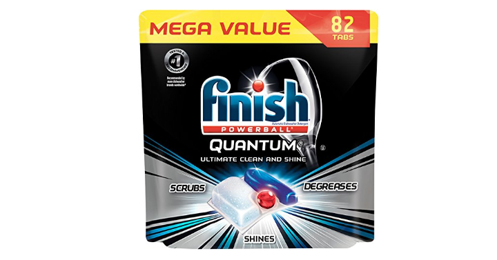 Finish Quantum Dishwasher Detergent Tabs 82 Count Only $13.19!