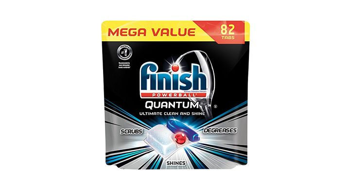 Finish Quantum Dishwasher Detergent Tabs, Ultimate Clean & Shine, 82 Count – Just $16.49!