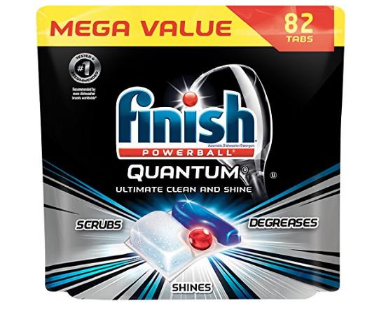 Finish Quantum Dishwasher Detergent Tabs, Ultimate Clean & Shine, 82 Count – Only $13.19!