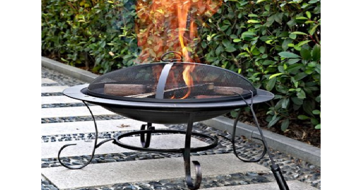 Andover 30″ Round Steel Fire Pit Only $39 Shipped!