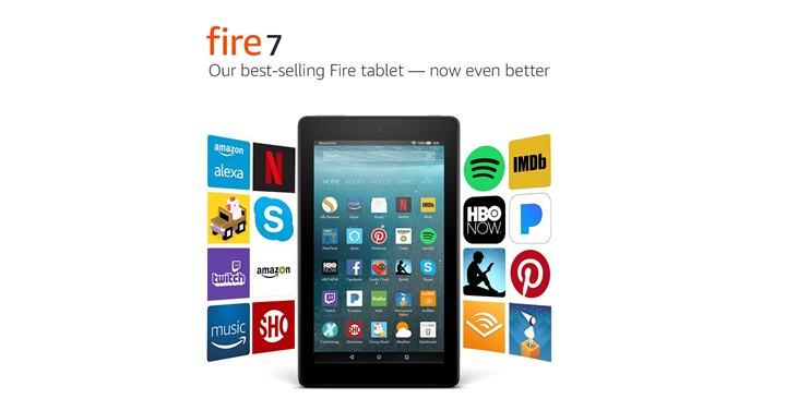 Fire 7 Tablet with Alexa, 7″ Display, 8 GB, Black – with Special Offers – Just $34.99!