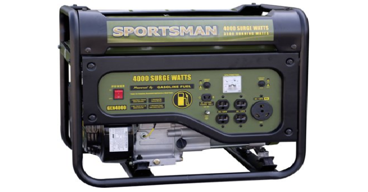 Sportsman Gasoline 4000W Portable Generator Only $249 Shipped! (Reg. $400)