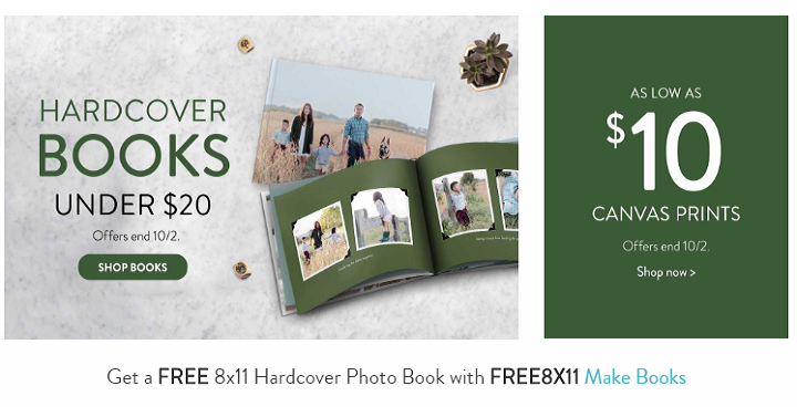 Snapfish: FREE 20 Page 8×11 Hardcover Photo Book!
