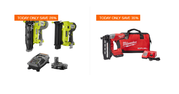 Home Depot: Save Up to 30% off Select Nailers and Compressors! Plus, FREE Delivery!