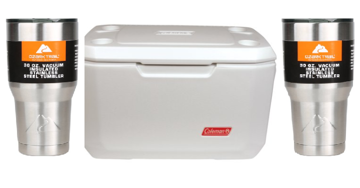Coleman 70 qt Xtreme Marine Cooler with 2 Stainless Steel 30oz Tumblers Bundle Only $37.46 Shipped!