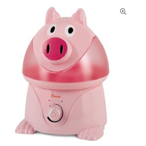 Crane Adorable Pig Ultrasonic Cool Mist Humidifier Just $24.43!