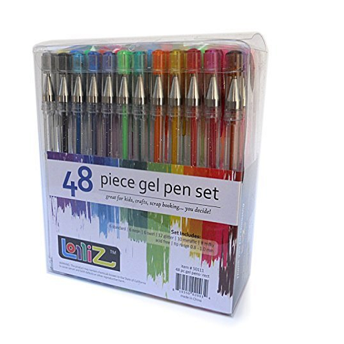 LolliZ 48 Count Gel Pen Set Only $9.99!