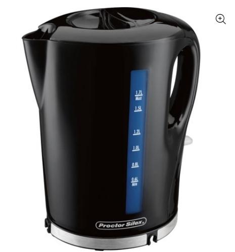 Proctor Silex 1.7 Liter Cordless Electric Kettle – Only $10.88!