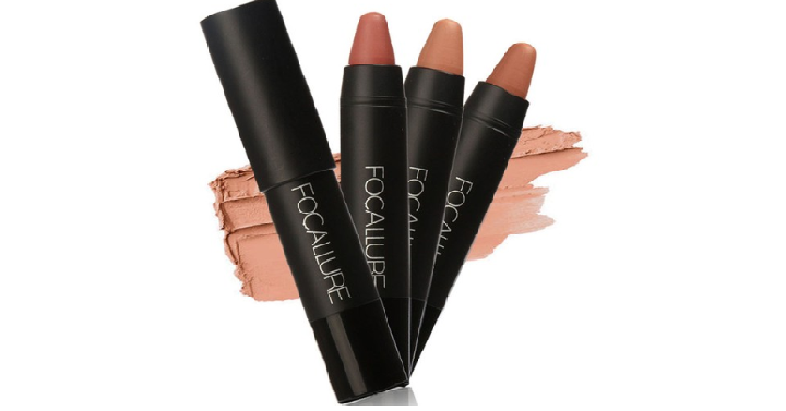 FOCALLURE Long-lasting Red Matte Lipstick Crayon Trio Only $7.49 Shipped!