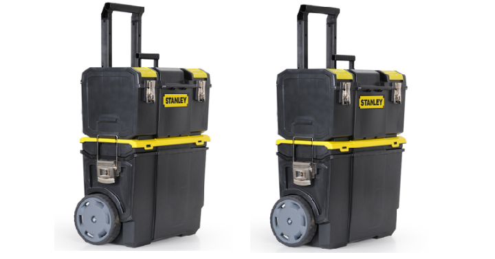 Stanley 11.5-in Plastic Lockable Wheeled Tool Box Only $17.49! (Reg. $35)